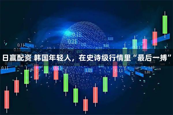 日赢配资 韩国年轻人，在史诗级行情里“最后一搏”